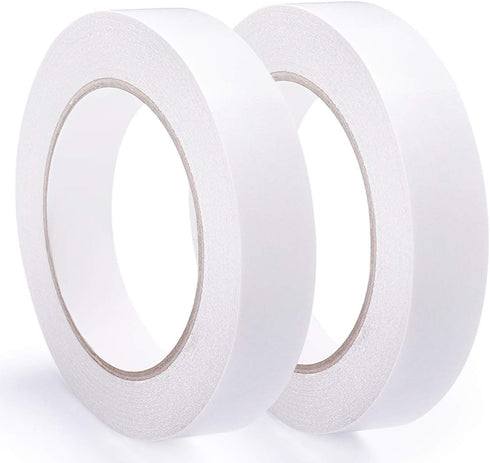 2 Rolls 1 Inch Double Sided Tape (1-Inch x 30 Yards per Roll), Permanent Clear Double-Sided Adhesive Scotch Tape for DIY Arts, Crafts, Scrapbook, ...