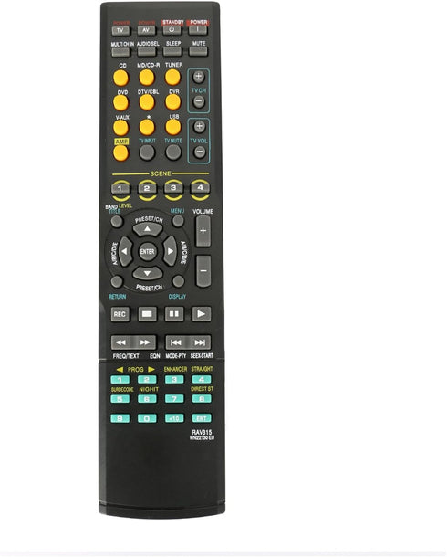 RAV315 Replace Remote Control fit for Yamaha AV Receiver Home Audio RX-V461 RX-V561 377 640 WN22730 EU RAV311 HTR-6040 HTR-6050 HTR-6230...