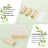 OLYCRAFT 20PCS Wood Place Card Holders Wood Name Card Holder Table Number Stands for Wedding Party Events Decoration Double Side Display Mini Blac...