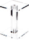 Plymor Clear Acrylic Square Barbell Pedestal Display Riser 4.375" H x 3" W x 3" D (3/16" thick)...
