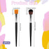 6 PCS Mop Brush for Acrylic Painting 1 Inch Face Paint Brushes with Wooden Handle Oval Blending Brushes for Acrylic Painting, Watercolor, Face Bod...