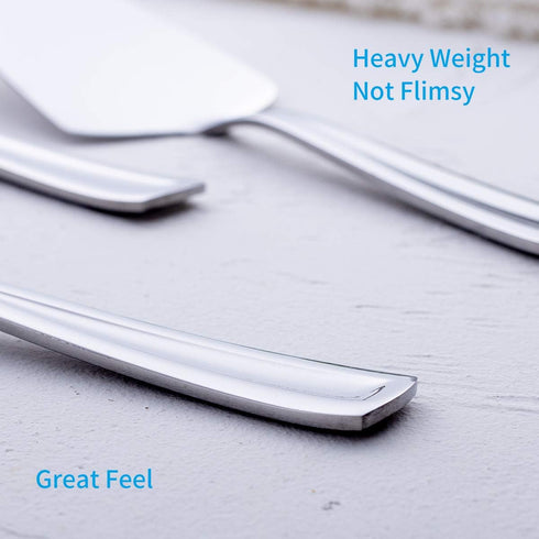 GoGeiLi Pie Cake Server, 9.3-inch Stainless Steel Pizza Pastry Server Set of 3, Dishwasher Safe...