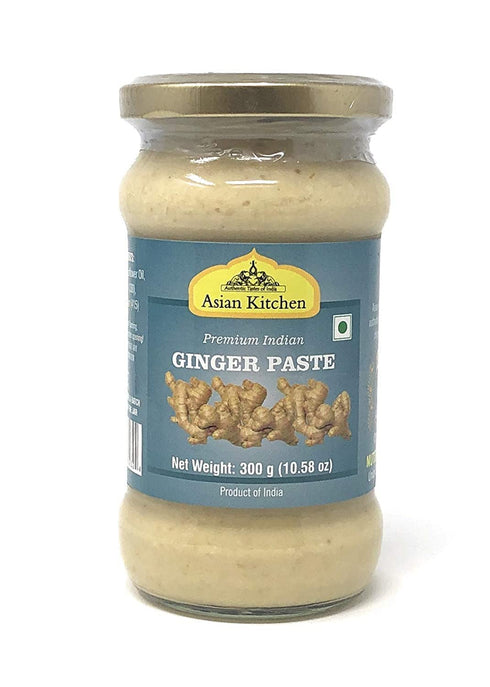 Asian Kitchen Ginger Cooking Paste 10.5oz (300g) Glass Jar ~ Vegan | Gluten Free | NON-GMO | No Colors | Indian Origin...