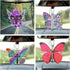 Butterfly Sunflower Letters Cross Car Pendant Car Hanging ornaments Car Mirror Hanging Accessories Christian Cross Rearview Mirror Accessories Car...