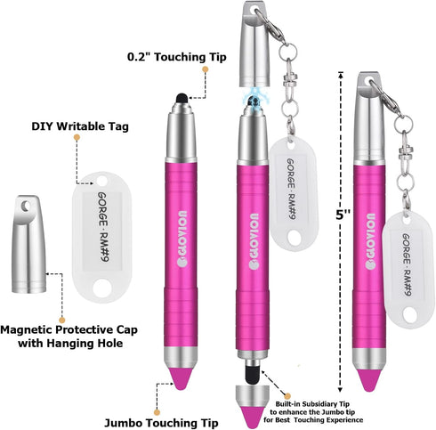 Stylus Pen for iPhone, Universal Capacitive Stylist Pens for Touch Screens with Magnetic Cap, Kids Stylus Pens Pencil for Ipad iPhone Mini Pro Air...