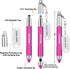 Stylus Pen for iPhone, Universal Capacitive Stylist Pens for Touch Screens with Magnetic Cap, Kids Stylus Pens Pencil for Ipad iPhone Mini Pro Air...