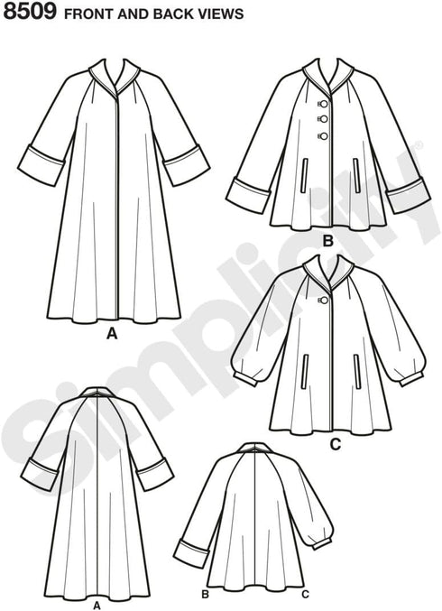 Simplicity Vintage Sewing Pattern Tops/Vest/Jkts/Coats, R5 (14-16-18-20-22)...