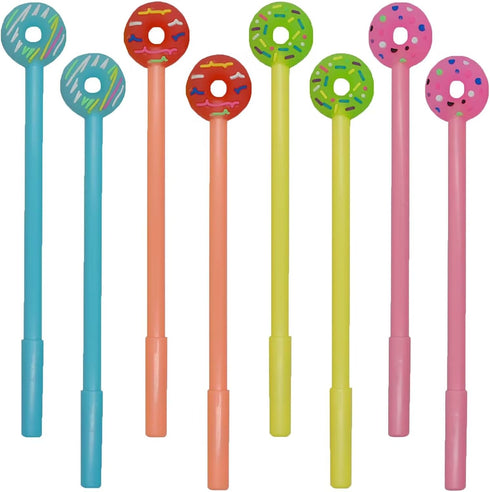 Maydahui 28PCS Donuts Gel Pen Cute Kawaii Pens Black Ink for Students Office Supplies Party...