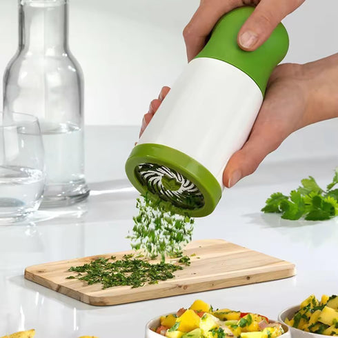 Vegetable Chopper Slicer, Parsley Shredder Chopper Fruit Vegetable Cutter Kitchen Gadgets, Vegetable Herb Spice Grinder, Cheese Slicer, Small, Gre...