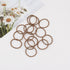 100 Pcs Baby Girls Hair Ties No Crease Hair Bands Elastic Ponytail Holders Thin Hair (2 mm x 2.5 cm,Light Brown)...