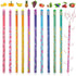 60 Pieces Scented Pencils for Kids Scented Pencils with Erasers Fruit HB Graphite Pencil for School Stationery Party Reward Supplies...