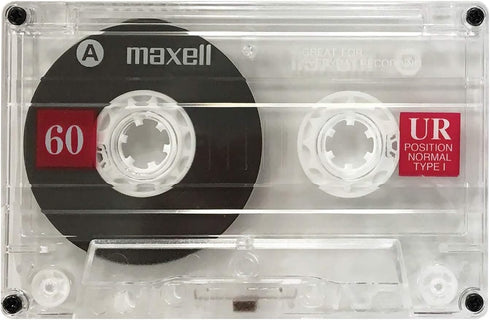 Maxell 109024 60 Minute Storage Capacity Normal Bias Type Flat Packs 2 Pack Cassettes...