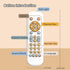 Baby TV Remote Control Toy with Music Sound and Light, Toddler Realistic Play TV Remote Toys Early Educational Learning Toy with 3 Language Musica...