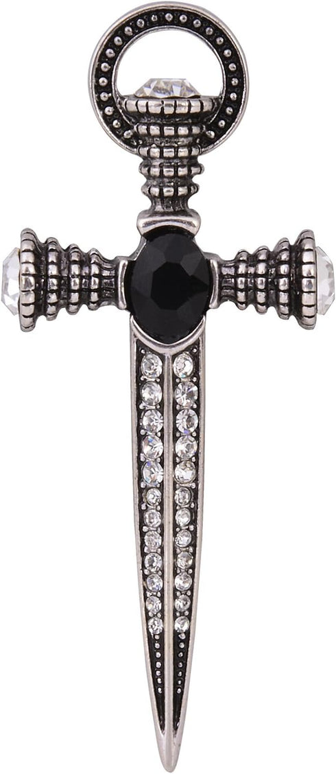 Antique Crystal Sword Pin Brooch Lapel Pin Scottish Kilt Pins Cardigan Shawl Safety Pin Hat Pins...