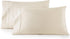 HC Collection Pillow Cases Standard Size/Queen Size Set of 2- Microfiber, Extra Soft Pillowcases - Easy Care & Machine Washable - Cream...