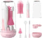 Electric Travel Baby Bottle Brush Set, Electric Bottle Brush Cleaner, Silicone Bottle, Nipple and Straw Brush, Stirring Disperser, Drainage Rack, ...