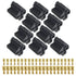 WMYCONGCONG 10 Sets 5 Pin Relay Connector 12V Socket 30A /40A with 10mm 6.3mm Terminals, Car Truck Vehicle Terminal Relay Case Holder...