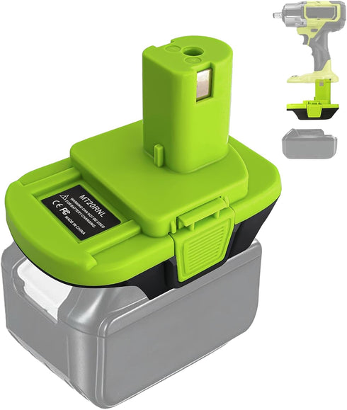 MT20RNL Battery Adapter Converter Use for Ryobi 18V Tools,Converts for Makita 18V Li-ion Battery to Ryobi 18V Li-ion Battery,Fit Ryobi 18V One+ Sy...