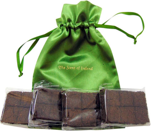 Irish Turf Peat Refills Bulk Pack with 24 Mini Sods in a Scent of Ireland Drawstring Gift Bag...