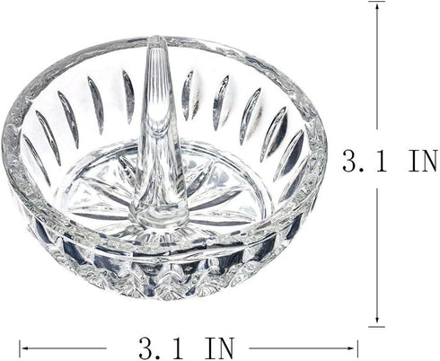 H&D HYALINE & DORA Crystal Ring Holder Dish...