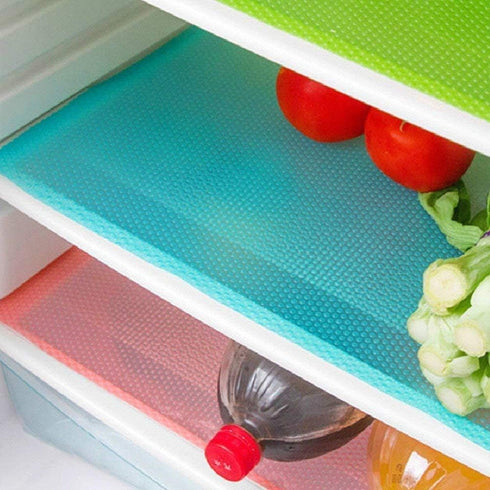 9 Pack Refrigerator Mats,Washable Fridge Mats Liners Easy to Clear Fridge Pads Mat Shelves Drawer Table Mats Refrigerator Liners for Shelves,3Red/...