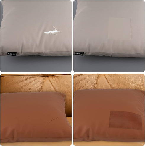 Sofa Leather Repair Patch Tape 3.5x60 Inch Large Self Adhesive Leather Sofa, Car Seat, Leather Furniture, Vinyl Repair Patch Kit (3.5x60 Inch, Gre...