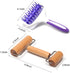 2 Pieces Pizza Pie Dough Roller Docker Set, Aulufft Plastic Dough Docker Pastry Roller with Spikes Wooden Rolling Pin for Pizza, Cookie, Pie, Past...