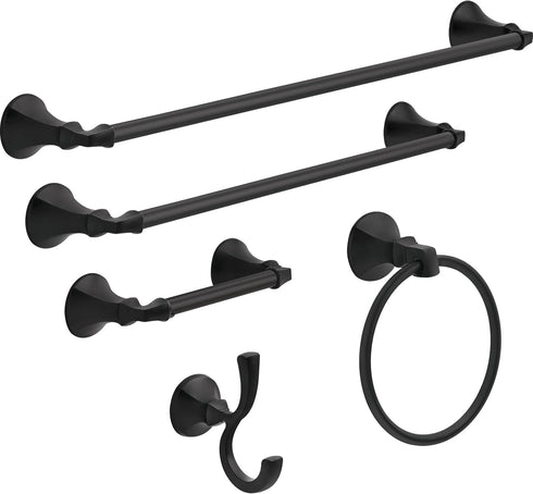 Delta Faucet 76435-BL Ashlyn Towel Hook, Matte Black...