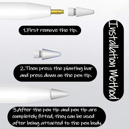 OneCut 8 Pcs Silicone Pencil Nib/Tip Protector Cap for Drawing Noiseless Compatible for Apple Pencil 1st/2nd Replacement Non-Slip Writing Nib/Tip ...