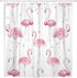 ArtSocket Shower Curtain Watercolor Bath Pink Flamingos Grey Polka Dots Chic Tropical Home Bathroom Decor Polyester Fabric Waterproof 72 x 72 Inch...