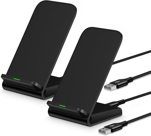 Samsung Wireless Charger Stand Fast Charging for Samsung Galaxy S24 Ultra S24 S23 S22 S21 S20, 2Pack 15W Android Wireless Charger Stand Fast Charg...
