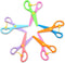 5 Pack Toddler Scissors, Safety Scissors For Kids, Plastic Children Safety Scissors, Dual-Colour Preschool Training Scissors For Cutting Tools Pap...
