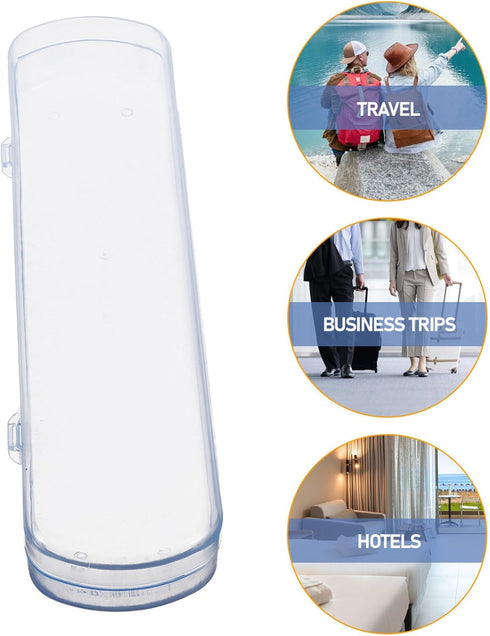 Cabilock Large Case Organizer Toothpaste Blue Portable Storage Plastic Case Holder Camping Toothbrush Breathable Case/Holder/for Rectangular Makeu...