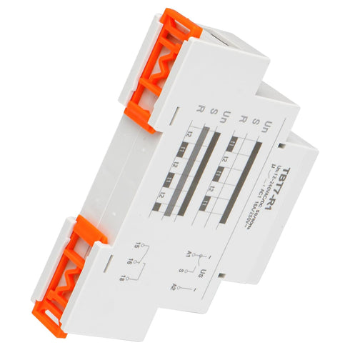Baomain Asymmetric Cycler Time Relay, 16A SPDT, Repeat Cycle Time Relay for Room Ventilation,Cyclic Dehumidification TBT7-R1 (1-SPDT, 12-240VAC/DC...