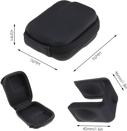 Create idea Set with 2Pcs Mini Case Lens Cap Replacement Compatible with Insta360 ONE R/RS Action Camera Silicone Lens Cover Accessories Black...