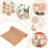 BENECREAT 2mm Thick Adhesive Cork Roll Liner, 12x24 Inch Insulation Cork Roll for Bulletin Board, Coasters, Door Signs and Floor Wall Decors...