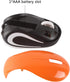 elec Space Mini Small Wireless Mouse for Travel Optical Portable Mini Cordless Mice with USB Receiver for PC Laptop Computer (Orange)...
