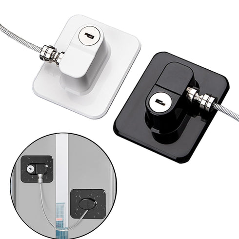 Fridge Lock (2 Pack),Refrigerator Lock with Keys,for Fridge, Cabinet Locks, Drawers, Dishwasher, Toilet and Child Safety Cabinet Locks, 3M Adhesiv...