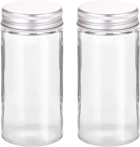 SWOMMOLY Replacement Glass Spice Jars/Round...