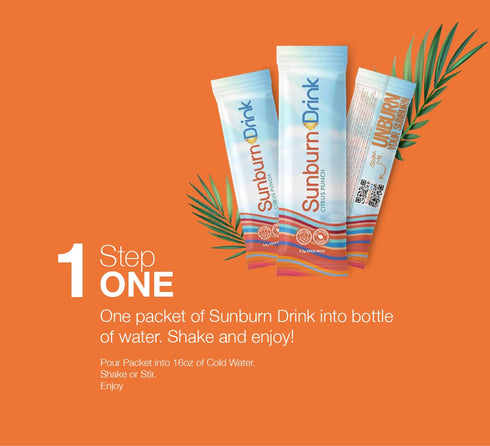 Single Pack - After Sun Skin Care - Supports Healthy Skin from the Inside Out -Promotes Hydration - Sun Damage Support - Mix with Water - Travel S...