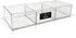 Isaac Jacobs Large 3-Compartment Acrylic Stackable Organizer (12.9" L x 5" W x 2.7" H), Multi-Sectional Tray & Storage Solution for Makeup, Craft ...