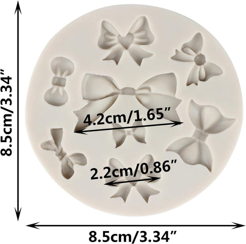 Bows Silicone Mold Bow Fondant Sugar Mold For Cake Decorating Cupcake Topper Candy Chocolate Gum Paste Polymer Clay...
