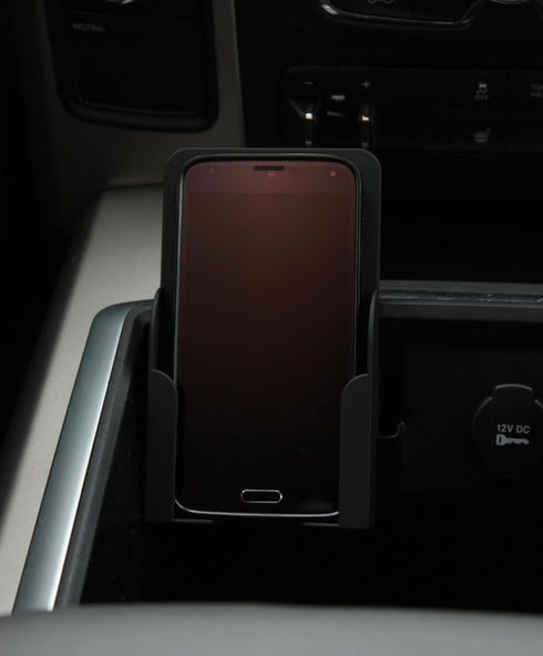 RPC Phone Holder Converts The Business Card Holder Into a Cell Phone Holder in Select 2009-15 Dodge Ram Trucks - Medium...