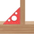 Aluminum 45/90 Degree Layout Thickened Triangle Ruler,Imperial and Metric Scales Isosceles Right Triangular high-Precision Measuring Ruler,Square ...