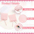 40 Pieces Microfiber Jewelry Pouch, 8 x 8 cm Jewelry Package Bags with String, Luxury Small Gift Bag, Pink Envelope Style Bracelet Packaging Bow T...