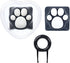 MAYL 2 Pack Keyboard Keycaps Metal and Rubber Keycaps Grey Keycaps Cute Cat Paw Keycap Kawaii Keycaps Custom Keycaps with Keycap Puller (Grey Base...