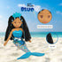 Linzy Toys,Aria Mermaid Doll, Soft Plush Mermaid, Blue, 18" Mermaid Toys for little Girls, Sirena's para ninas, Sirena's Plush (89002)...