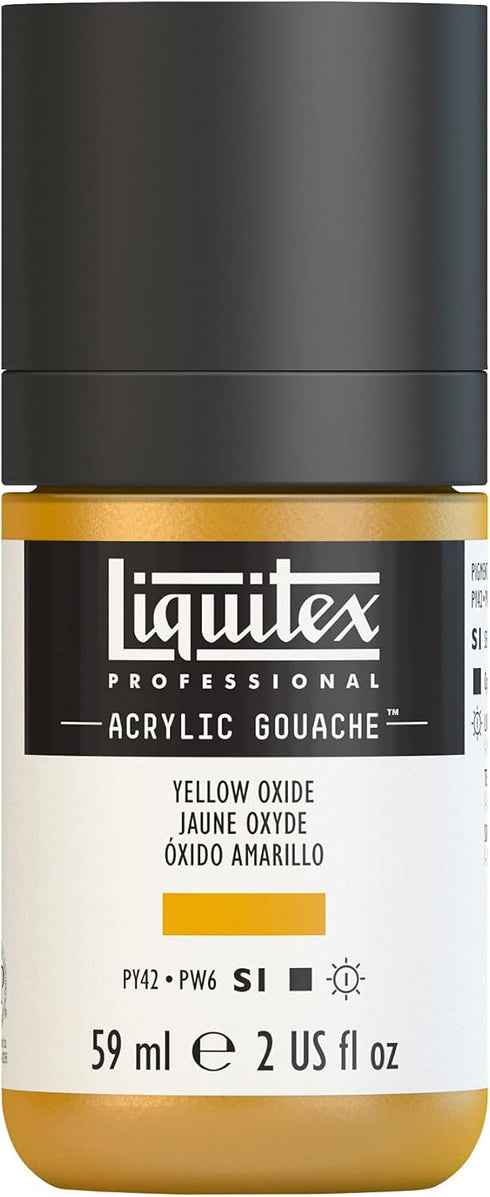 Liquitex Professional Acrylic Gouache, 2-oz (59ml) Bottle, Yellow Oxide...