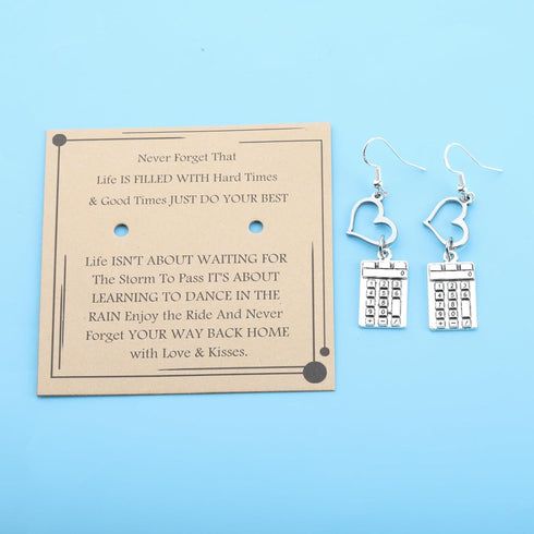 Accountant Earrings Accounting Jewelry CPA Graduation Gift Math Lover Calculator Charm Earrings...