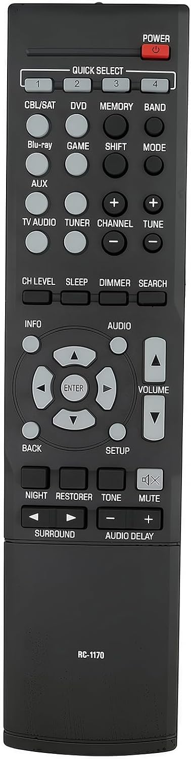 Replacement Remote Control Fit for DENON RC-1158 RC-1170 RC-1180 for AV Receiver only...